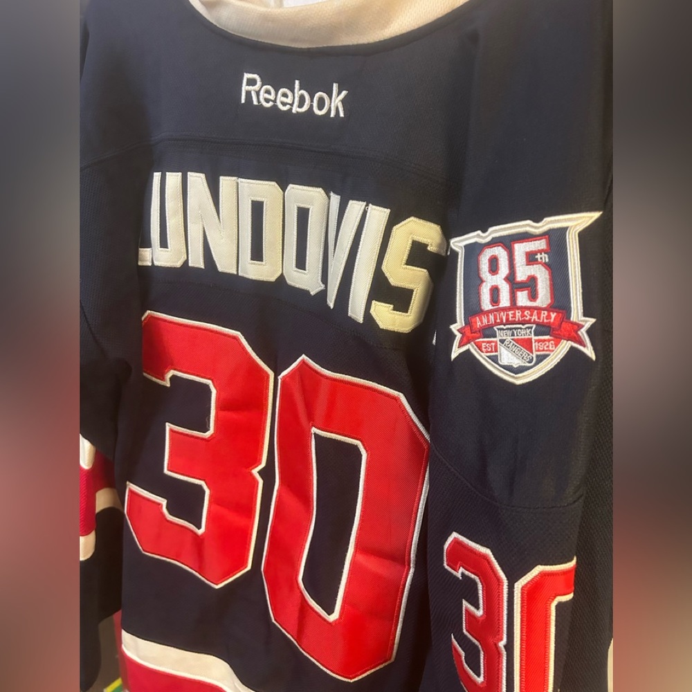 Henrik Lundqvist 85th anniversary New York rangers jersey size 3xl “56” Reebok